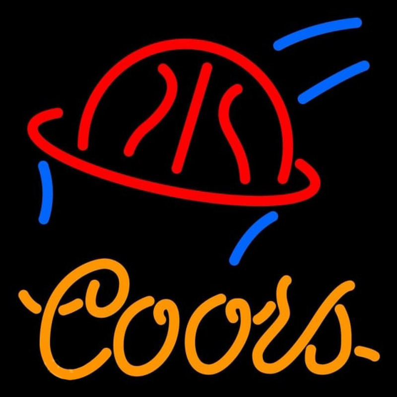 Coors Basketball Beer Sign Neon Skilt