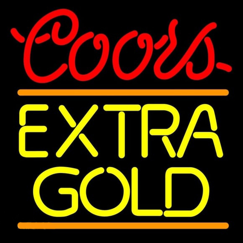 Coors E tra Gold Beer Sign Neon Skilt