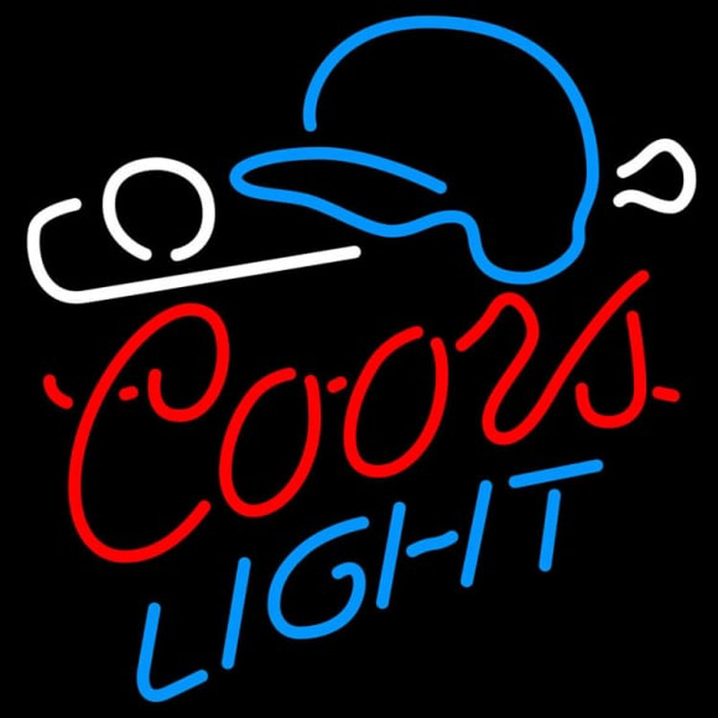 Coors Light Baseball Neon Skilt