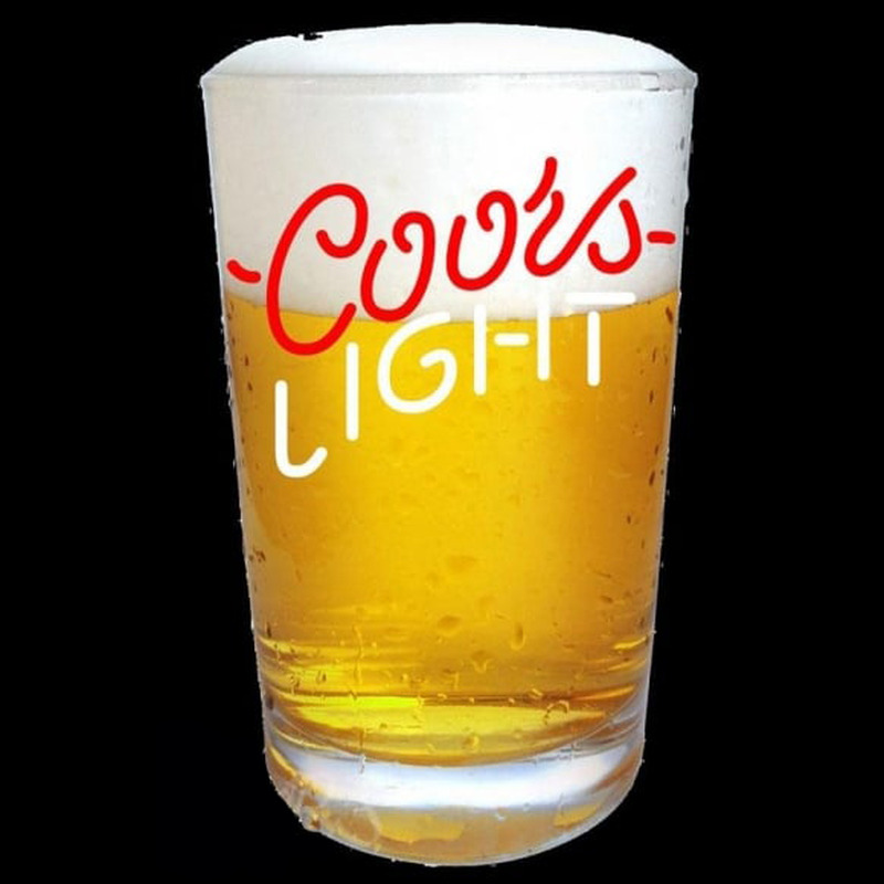 Coors Light Beer Glass Beer Sign Neon Skilt