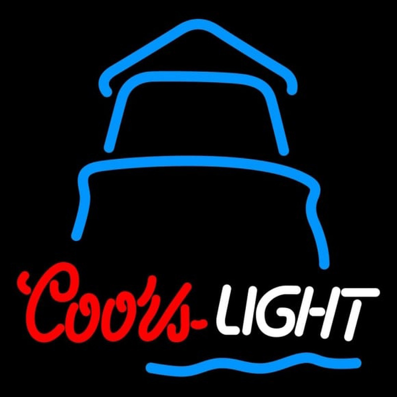 Coors Light Day Lighthouse Beer Sign Neon Skilt