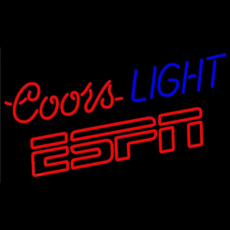 Coors Light Espn Beer Sign Neon Skilt