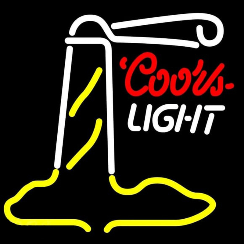 Coors Light Lighthouse Beer Sign Neon Skilt