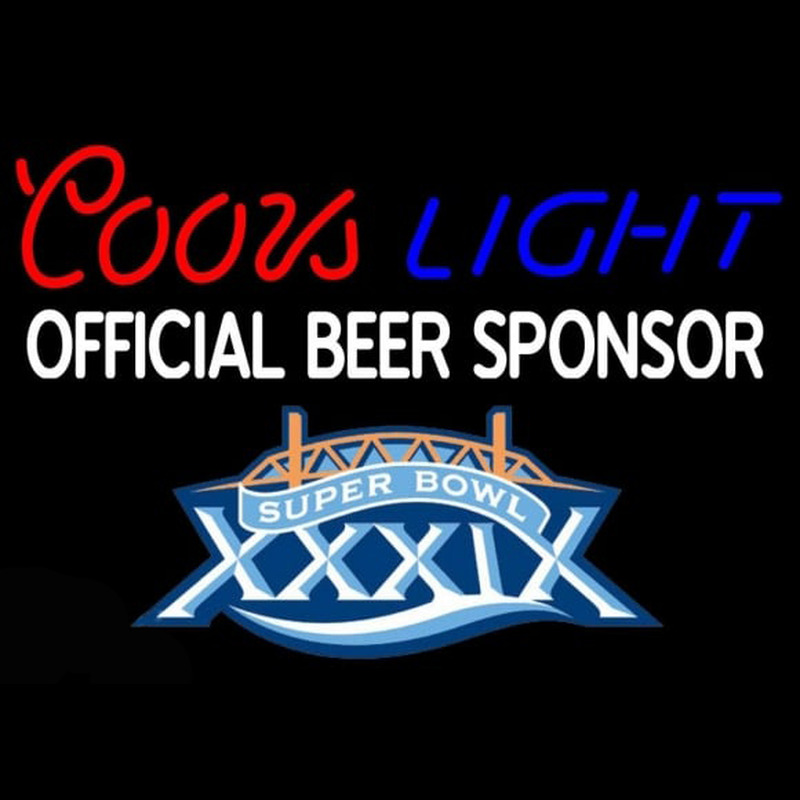 Coors Light Offical Beer Sponsor Beer Sign Neon Skilt