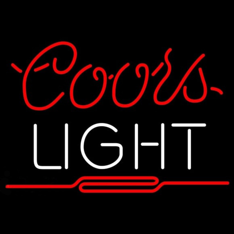 Coors Light Red Beer Sign Neon Skilt