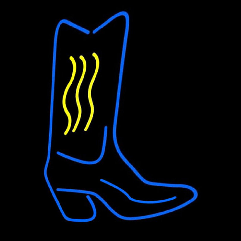 Cowboy Boot Neon Skilt