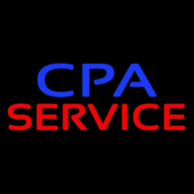 Cpa Service Neon Skilt