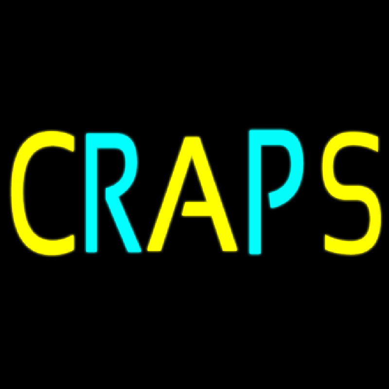 Craps 2 Neon Skilt