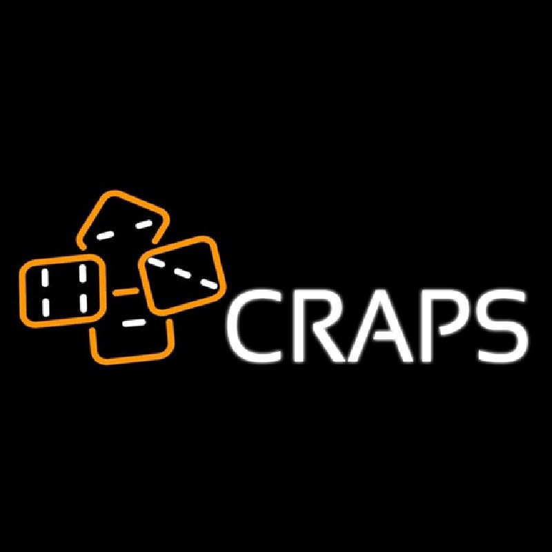 Craps With Hand Logo 1 Neon Skilt