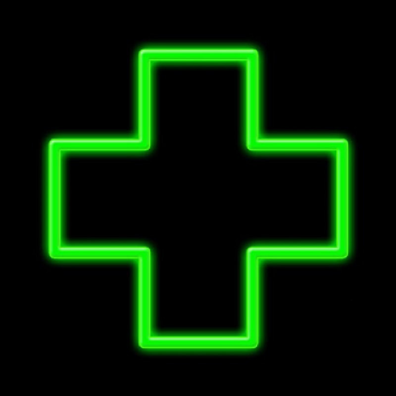 Cross Logo Neon Skilt