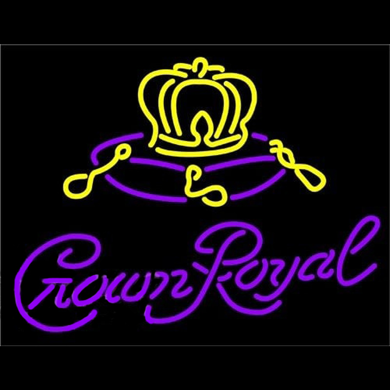 Crown Royal Beer Sign Neon Skilt