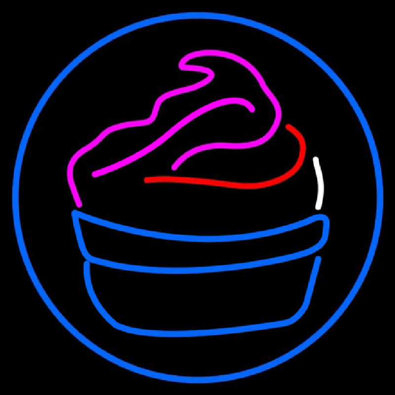 Cupcake Logo Neon Skilt