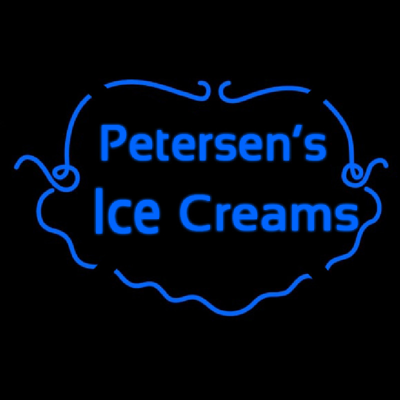 Custom Petersens Ice Creams Neon Skilt