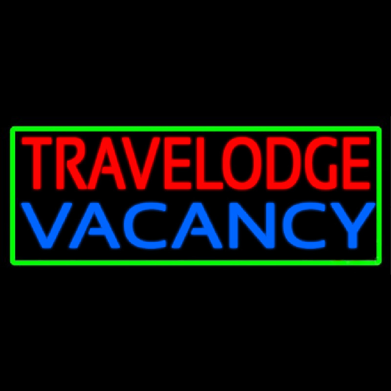 Custom Travelodge Vacancy Neon Skilt