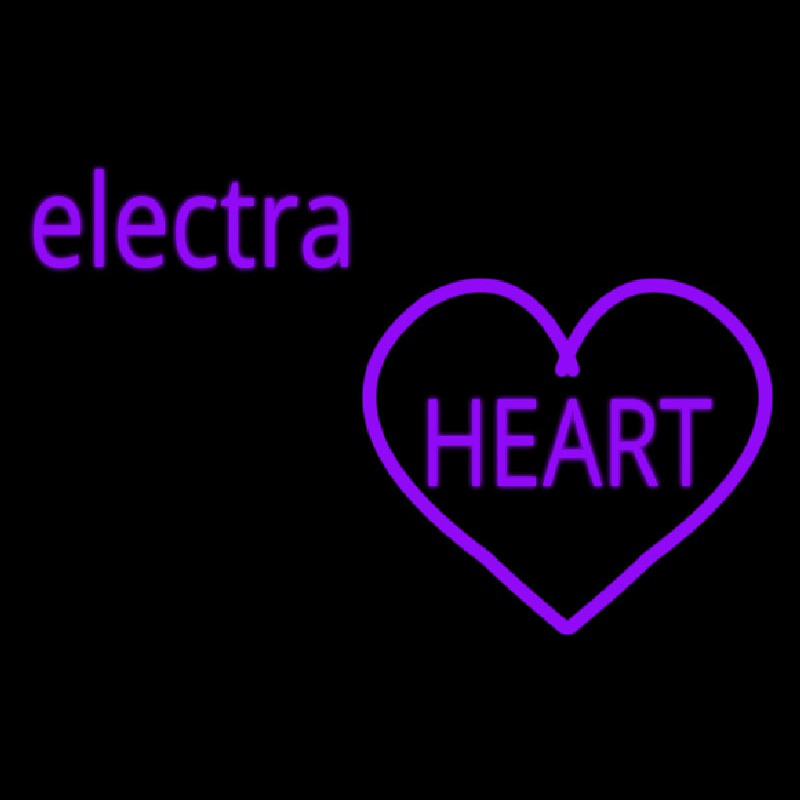 Cute Electra Heart Girls Neon Skilt