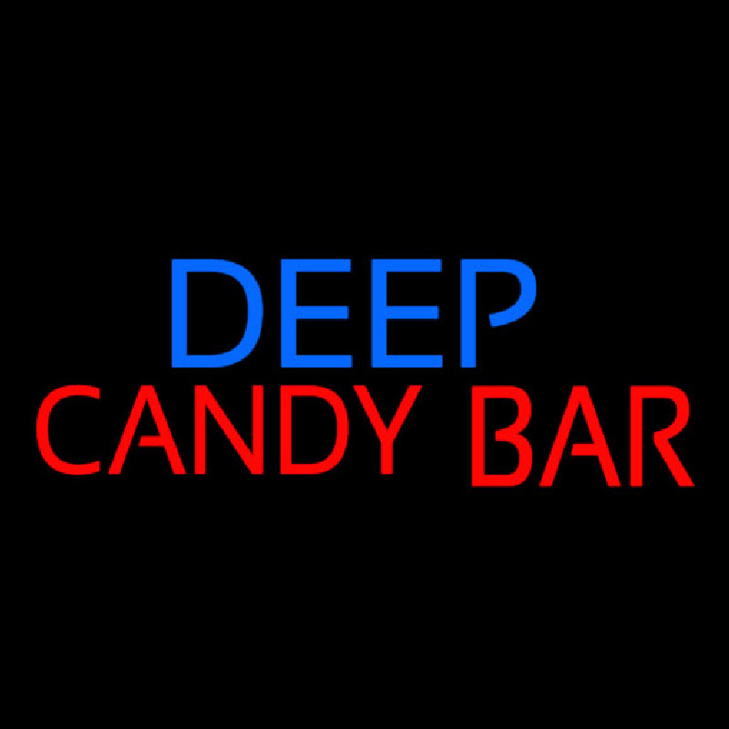 Deep Candy Bars Neon Skilt