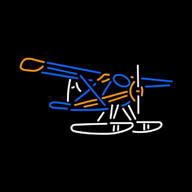 Dehavilland Beaver Float Plane Neon Skilt