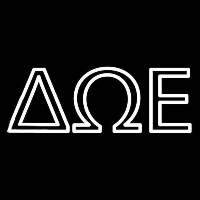 Delta Omega Epsilon Neon Skilt