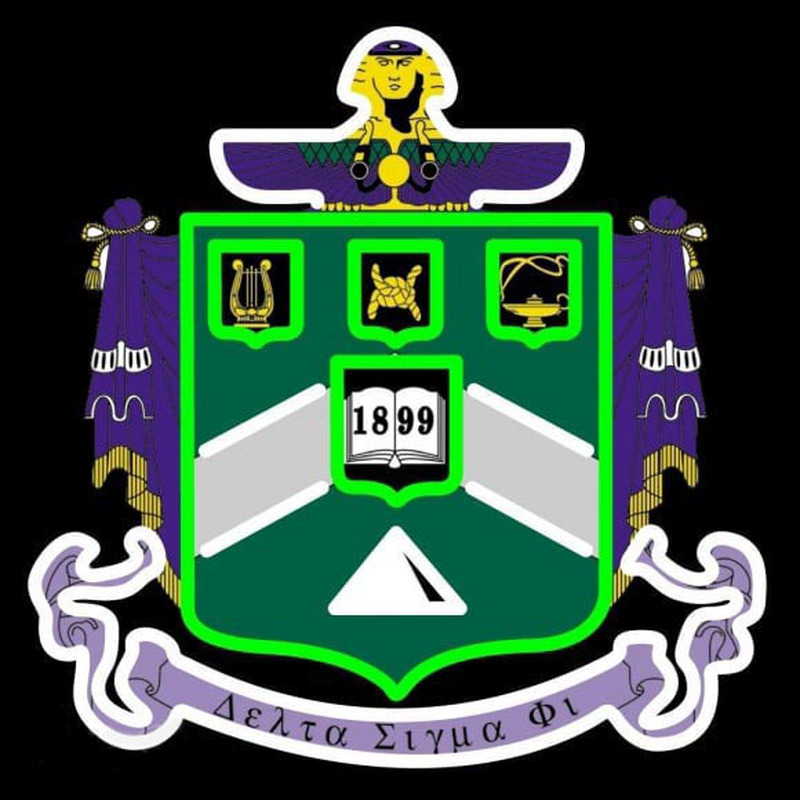 Delta Sigma Phi Chapters Logo Neon Skilt