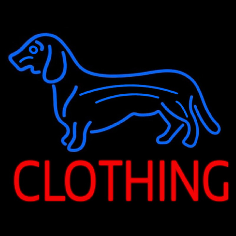 Dog Clothing Neon Skilt