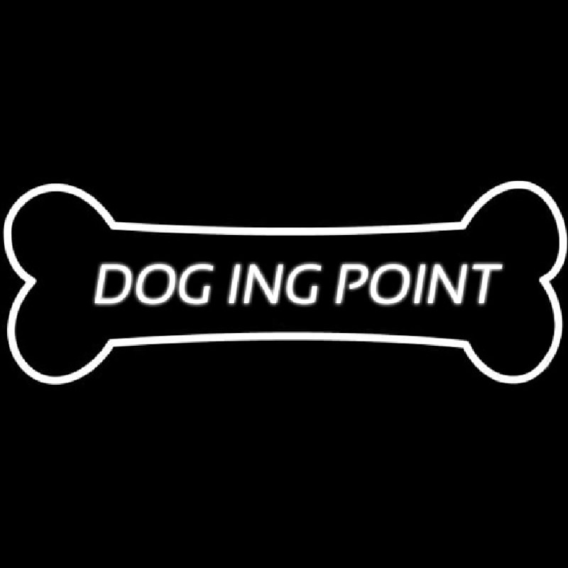 Dog Ing Point Neon Skilt