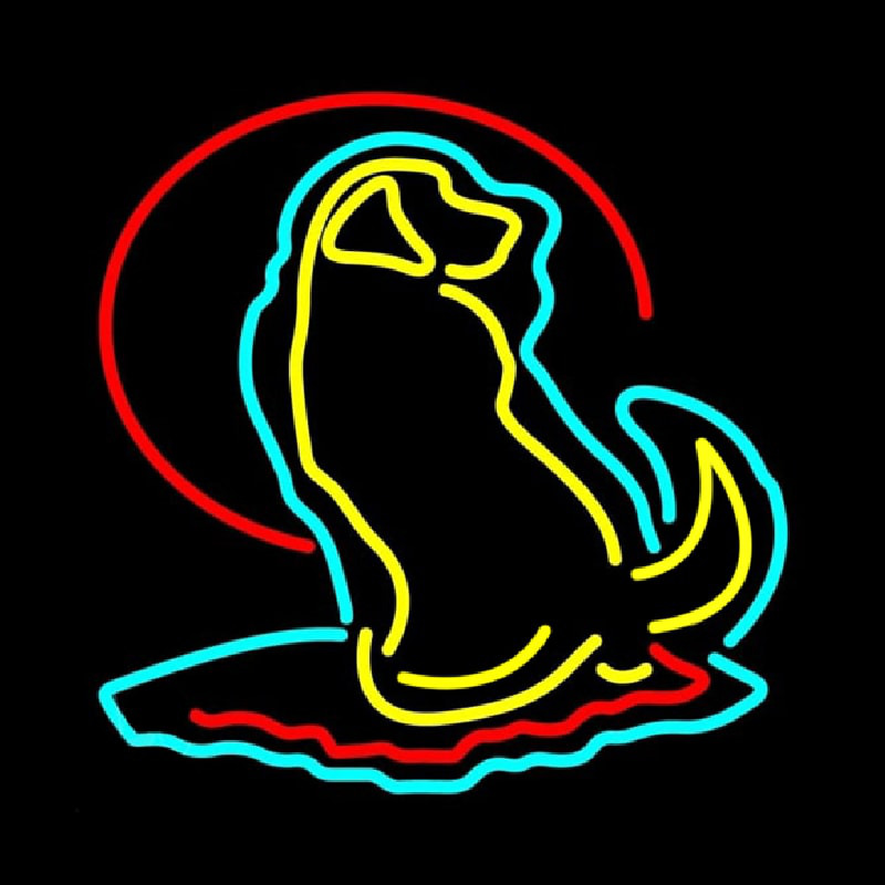 Dog Logo Neon Skilt