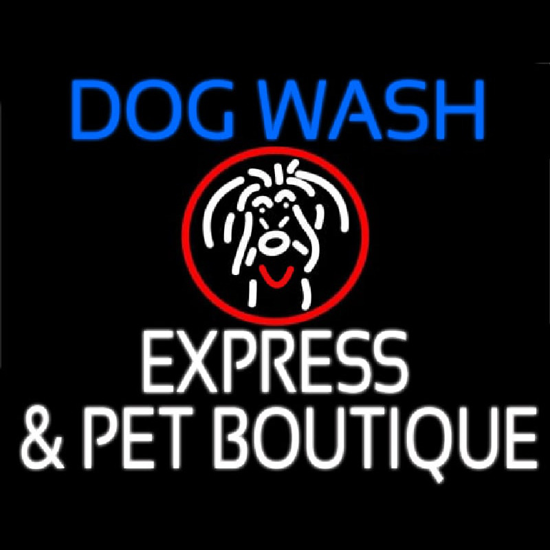 Dog Wash Neon Skilt