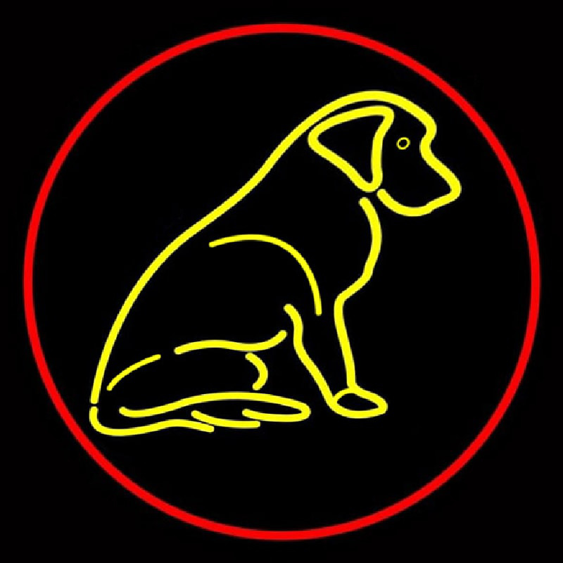 Dog With Logo 1 Neon Skilt