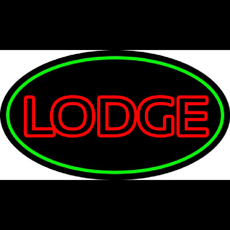 Double Stroke Lodge Neon Skilt