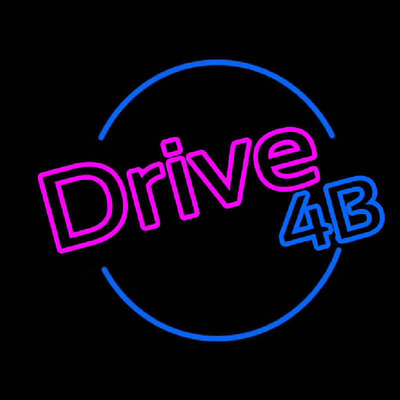 Drive 4b Neon Skilt