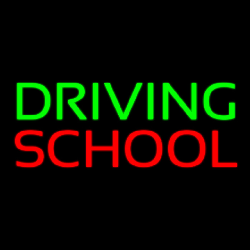 Driving School Neon Skilt