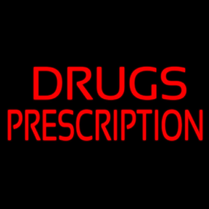 Drugs Prescription Neon Skilt