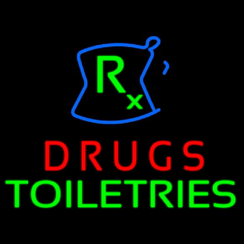 Drugs Toiletries R  Neon Skilt