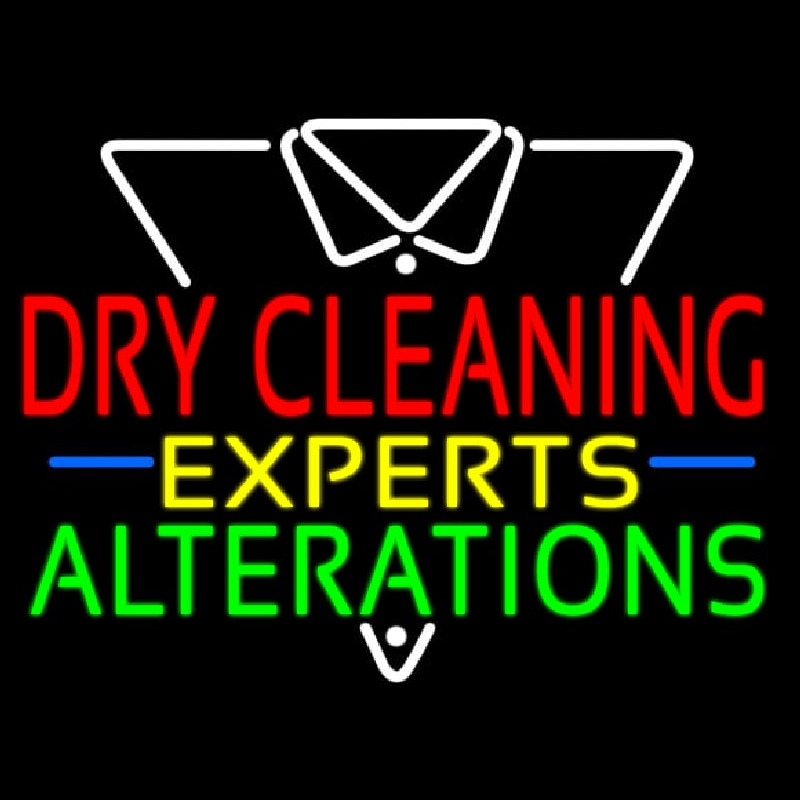 Dry Cleaning E perts Neon Skilt