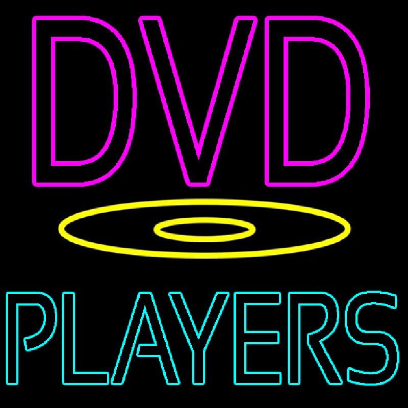 Dvd Players 1 Neon Skilt