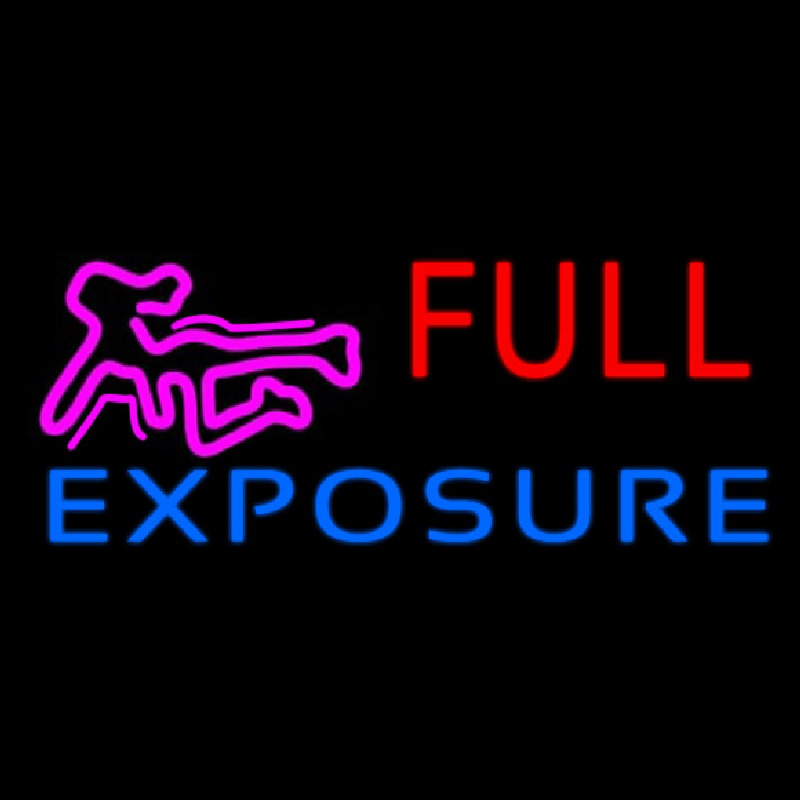 E posure Full Girl Logo Neon Skilt