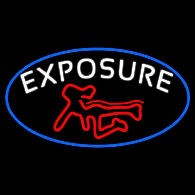 E posure Full Girl Logo Neon Skilt