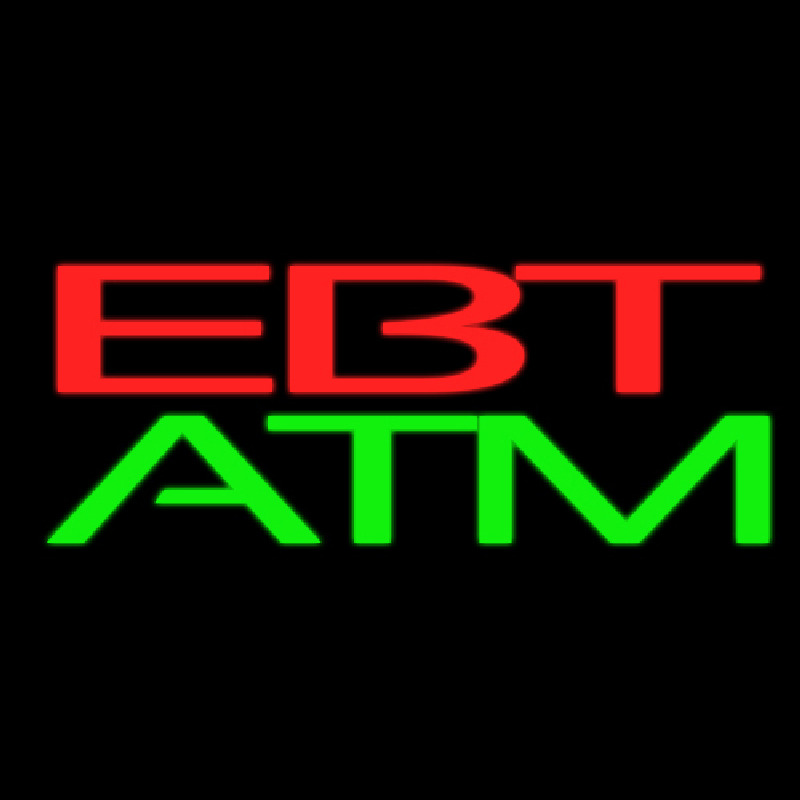 Ebt Atm Neon Skilt