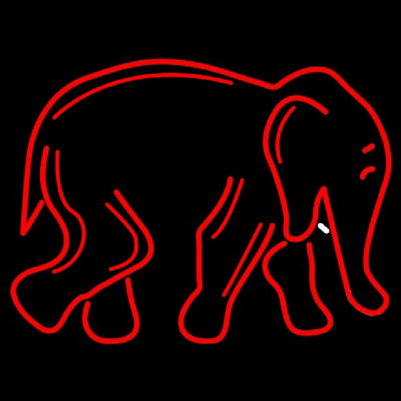 Elephant Neon Skilt