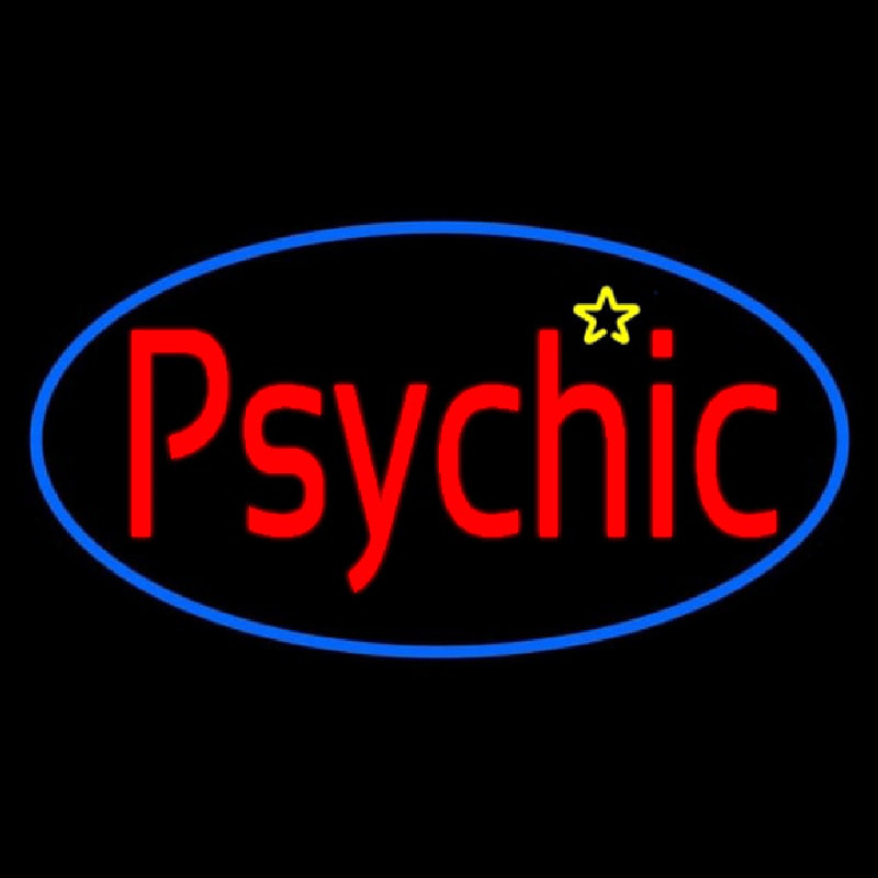 European Psychic Reader Neon Skilt