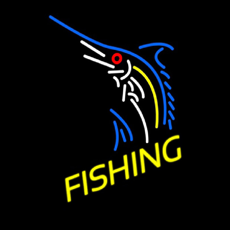 Fishing Neon Skilt