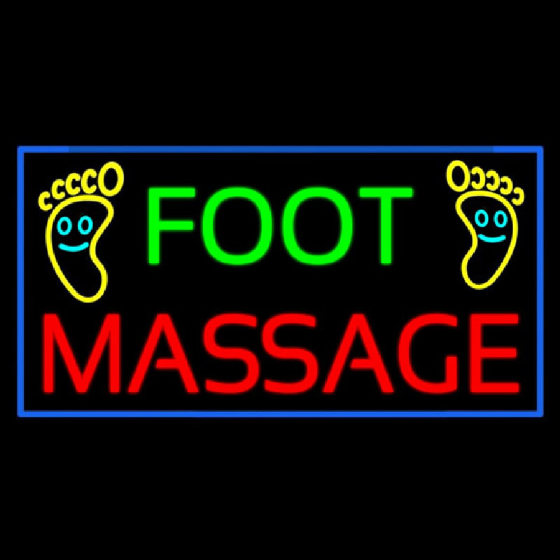 Foot Massage Neon Skilt