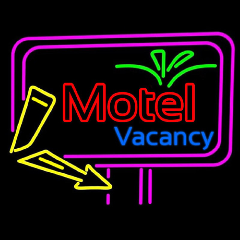 Funky Motel Vacancy Neon Skilt