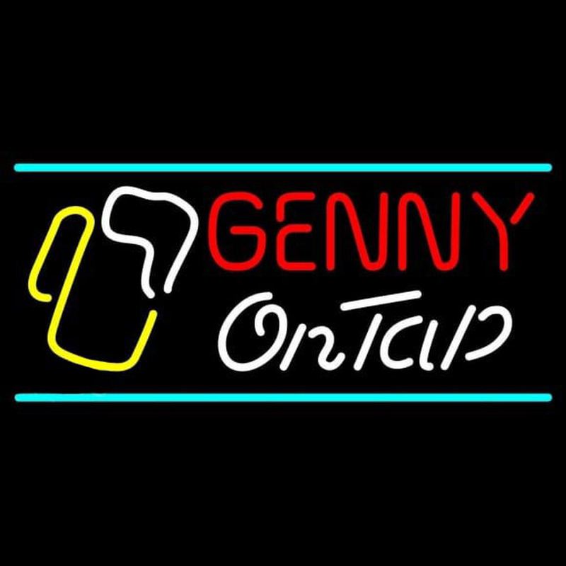 Genny On Tap Neon Skilt