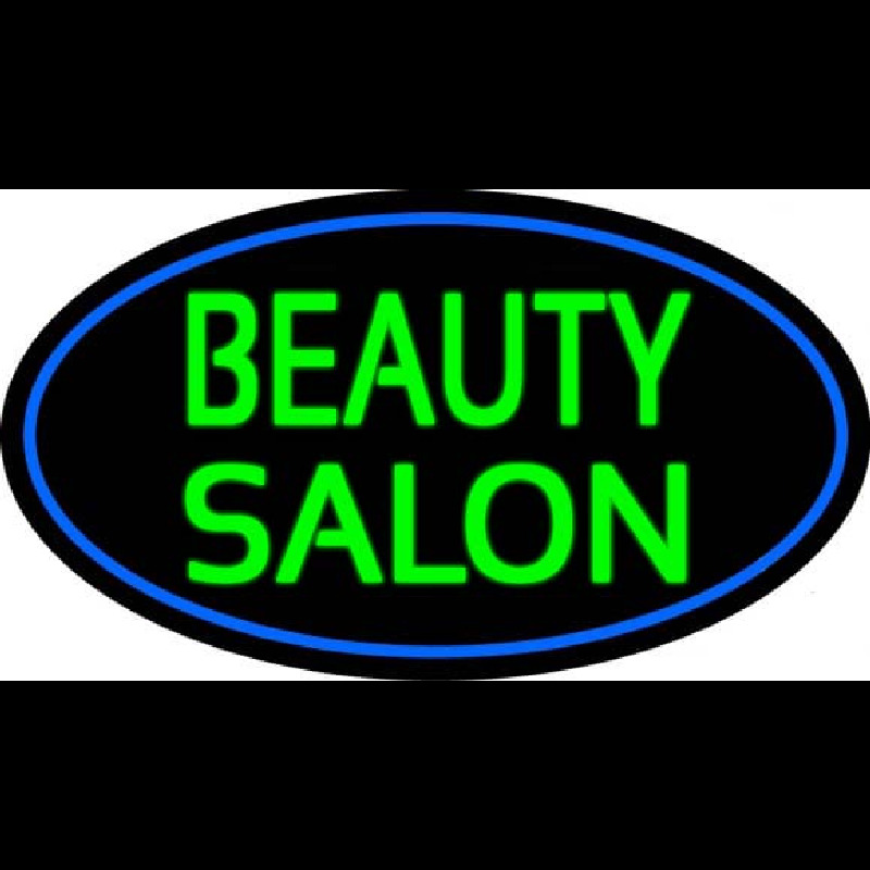 Green Beauty Salon Neon Skilt