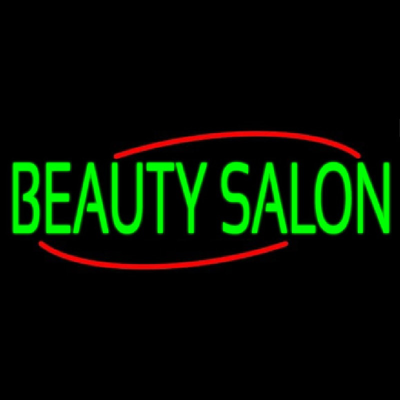 Green Beauty Salon Neon Skilt