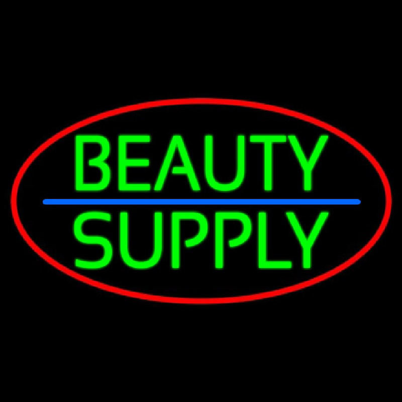 Green Beauty Supply Neon Skilt