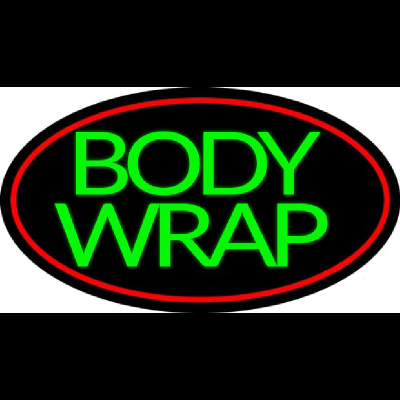 Green Body Wraps Neon Skilt