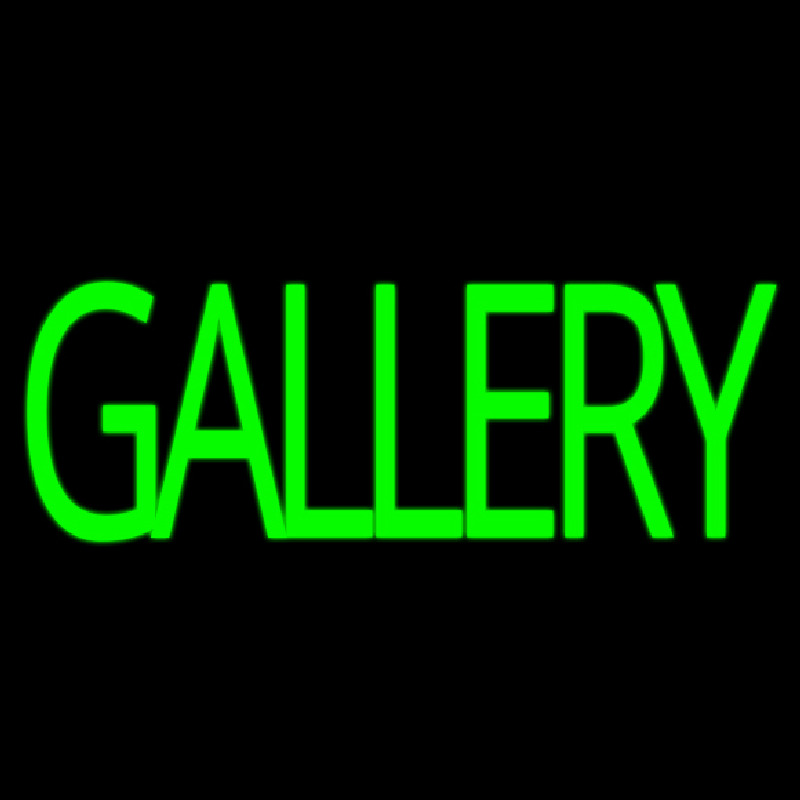 Green Gallery Neon Skilt