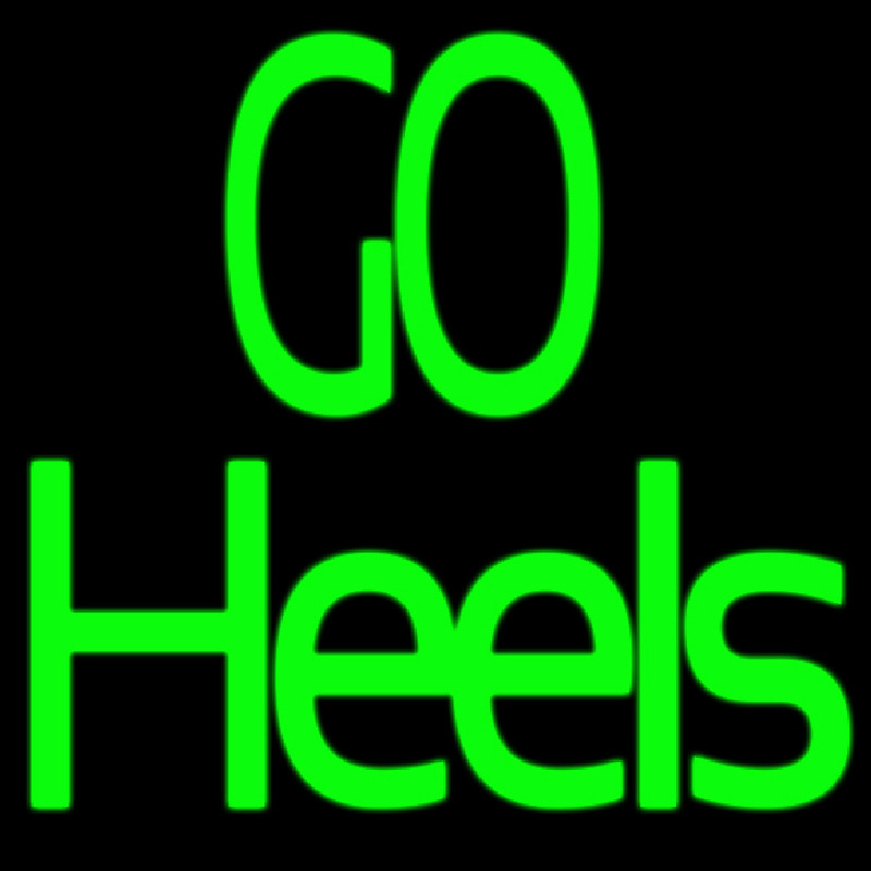 Green Go Heels Neon Skilt